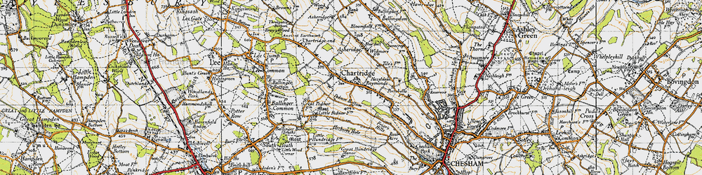 Old map of Chartridge in 1946