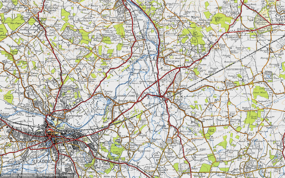 Old Map of Charvil, 1947 in 1947