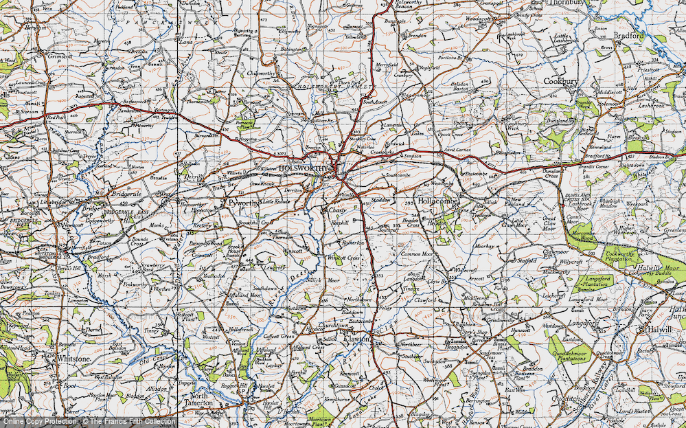 Old Map of Chasty, 1946 in 1946