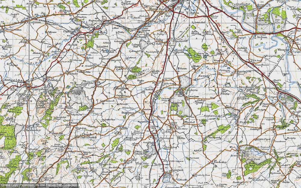 Old Map of Chatford, 1947 in 1947