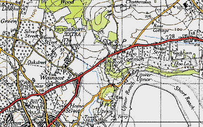 Old map of Chattenden in 1946