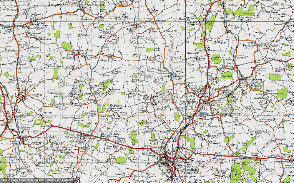 Old Map of Chatter End, 1946 in 1946