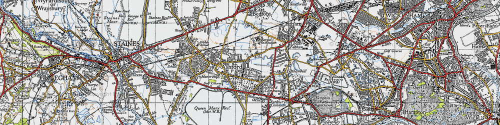 Old map of Chattern Hill in 1940