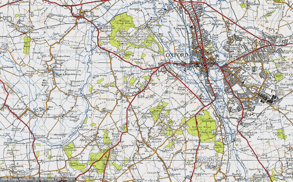 Old Map of Chawley, 1947 in 1947
