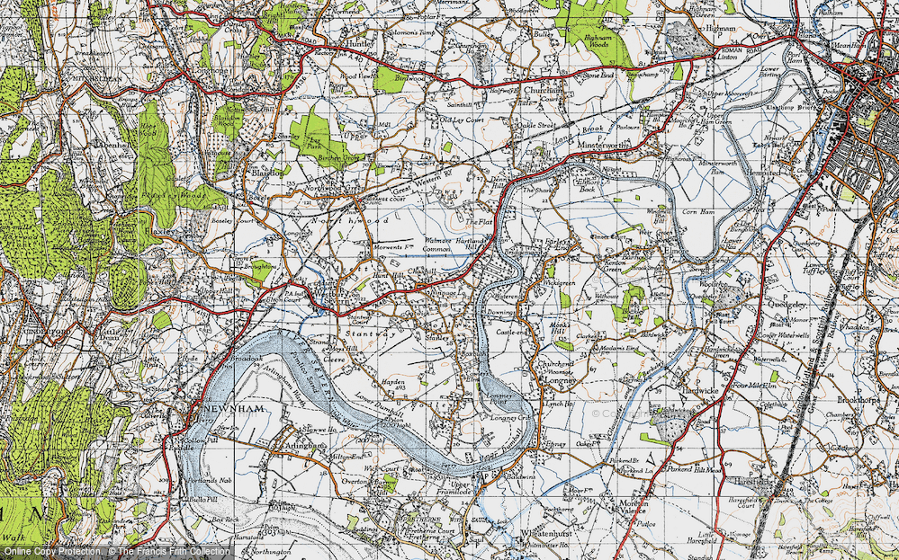 Old Map of Chaxhill, 1947 in 1947
