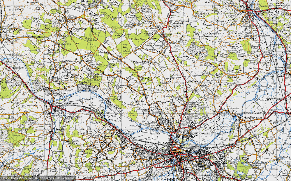 Old Map of Chazey Heath, 1947 in 1947