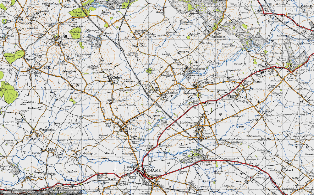 Old Map of Chearsley, 1946 in 1946