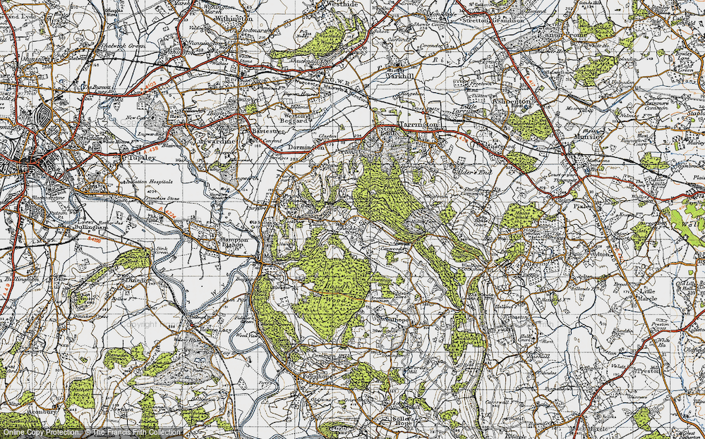 Old Map of Checkley, 1947 in 1947