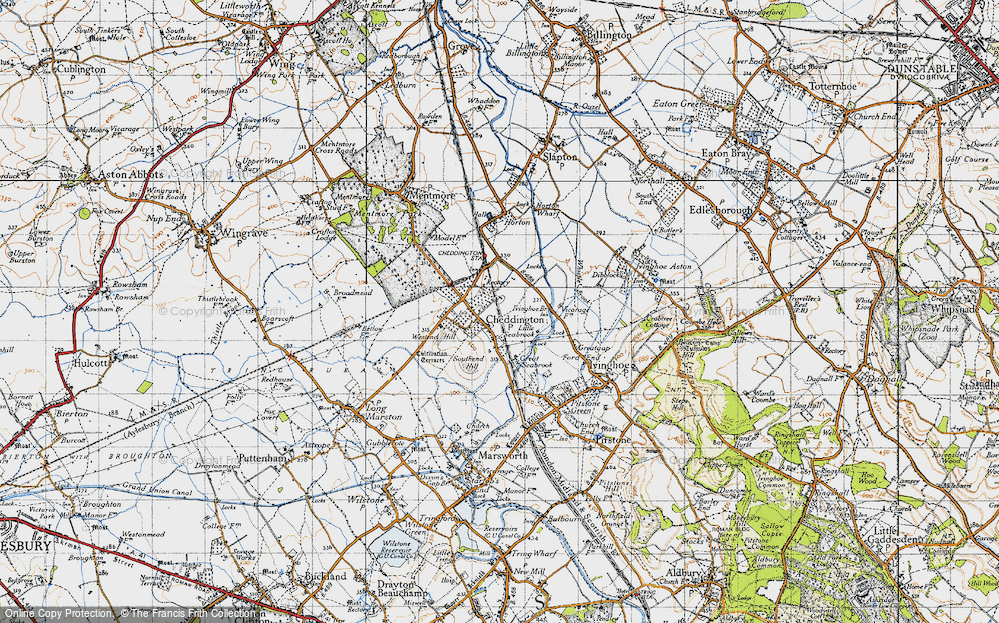Old Map of Cheddington, 1946 in 1946