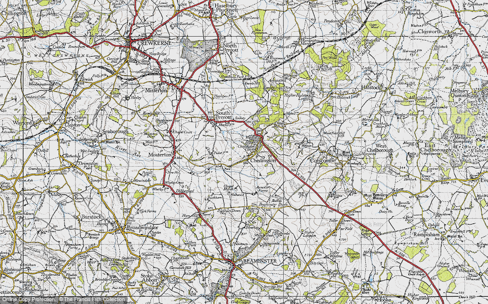 Old Map of Chedington, 1945 in 1945