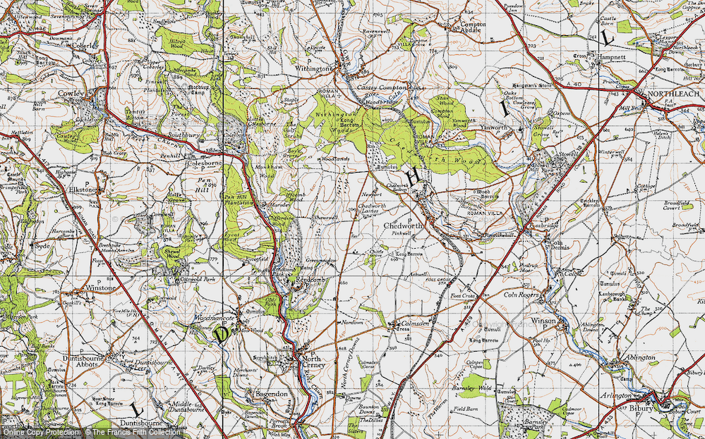 Chedworth Laines, 1946