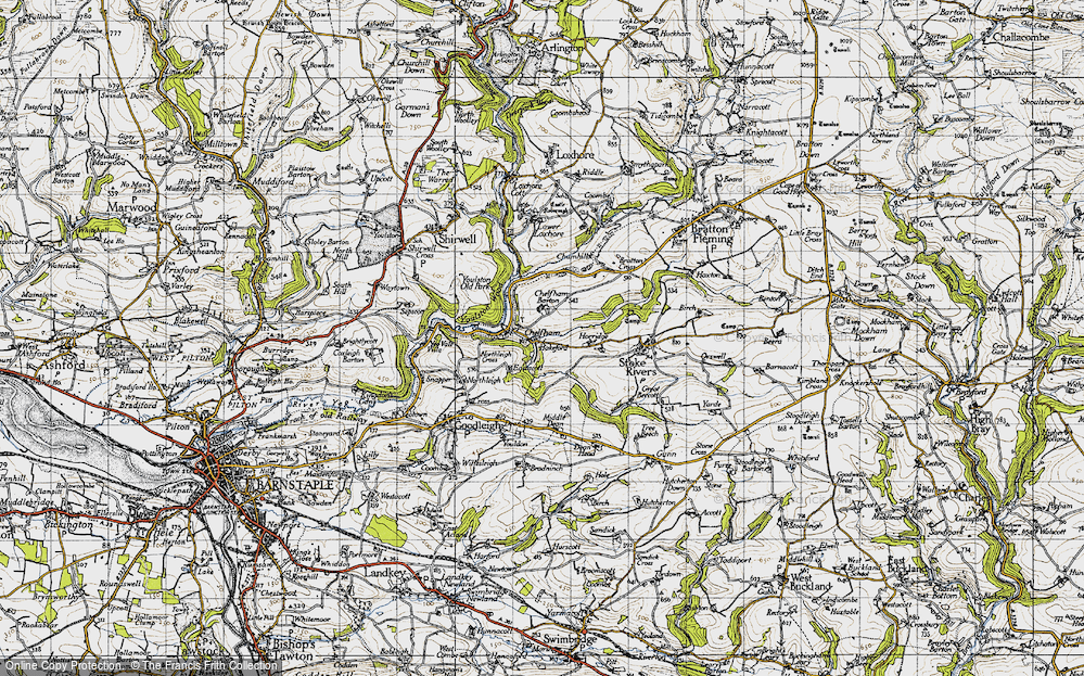 Old Map of Chelfham, 1946 in 1946