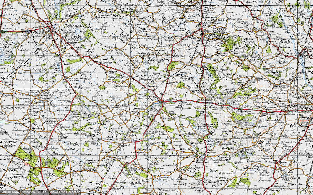 Old Map of Chelford, 1947 in 1947
