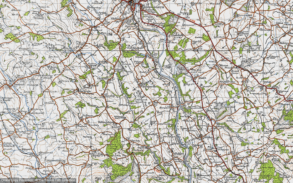 Old Map of Chelmarsh, 1946 in 1946