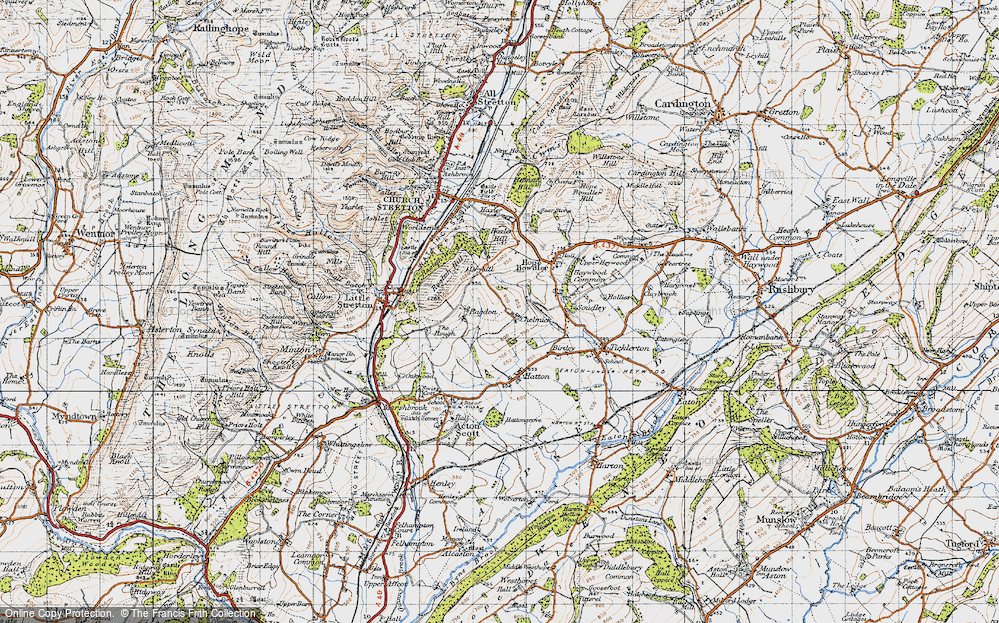 Old Map of Chelmick, 1947 in 1947
