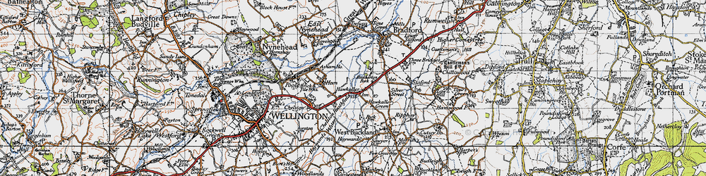Old map of Chelston Heathfield in 1946