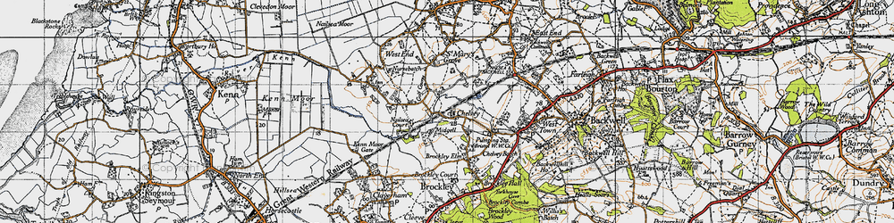 Old map of Brockley Court in 1946