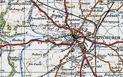 Old map of Belton in 1947