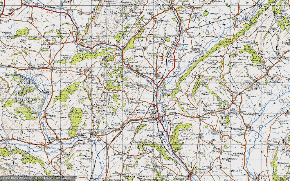 Old Map of Cheney Longville, 1947 in 1947