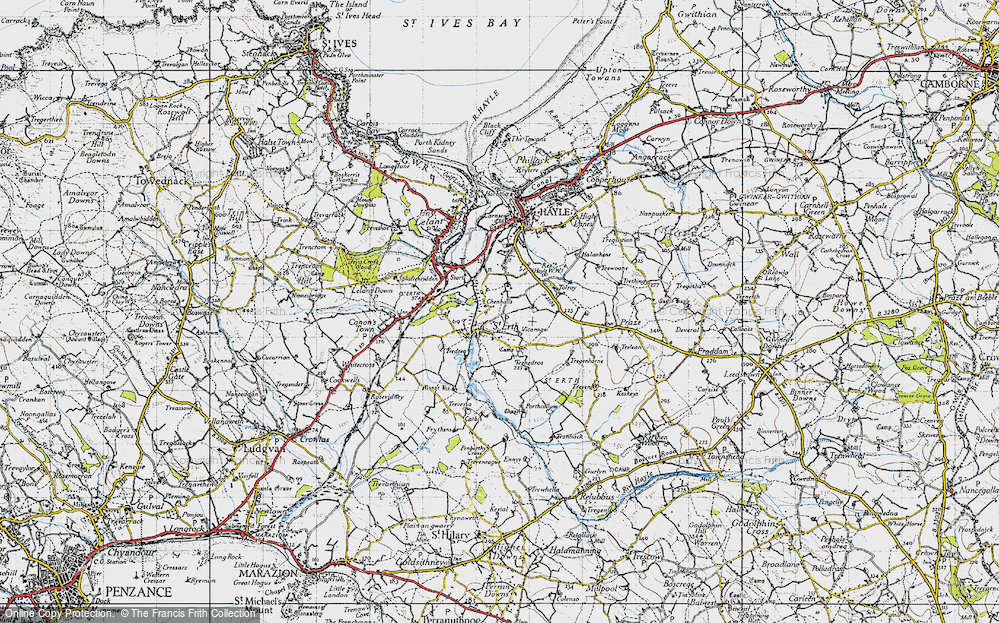 Old Map of Chenhalls, 1946 in 1946