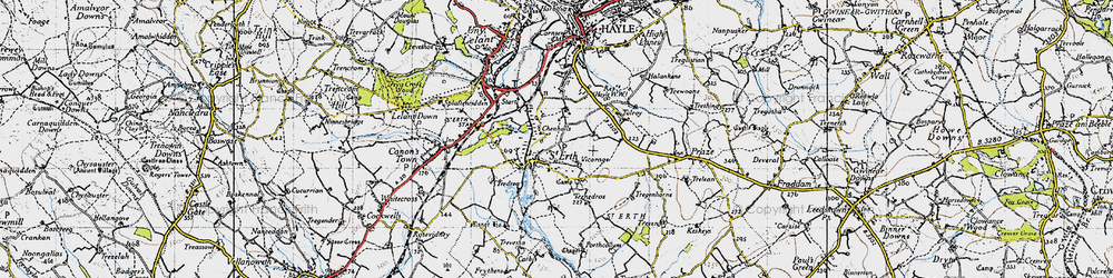 Old map of Chenhalls in 1946