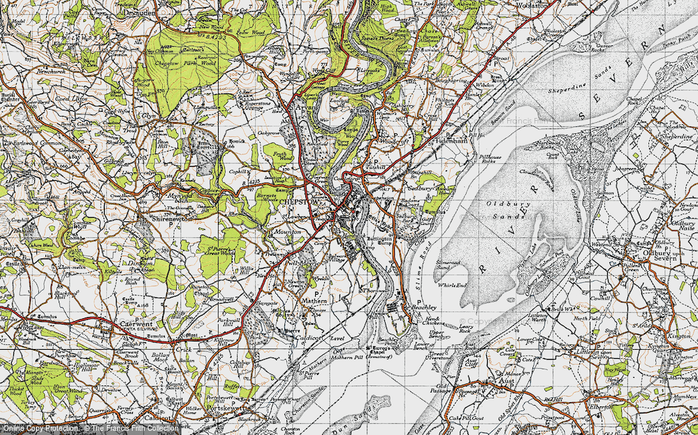 Old Map of Chepstow, 1946 in 1946