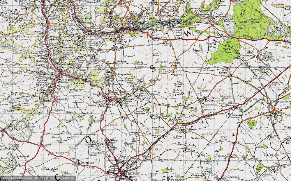 Old Map of Cherington, 1946 in 1946
