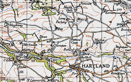 Old map of Cheristow in 1946