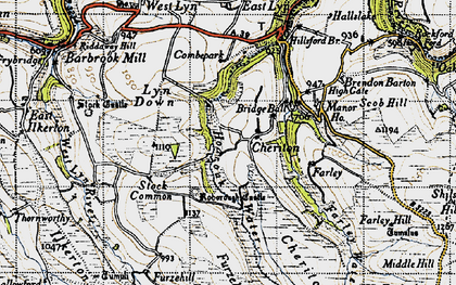 Old map of Benjamy in 1946