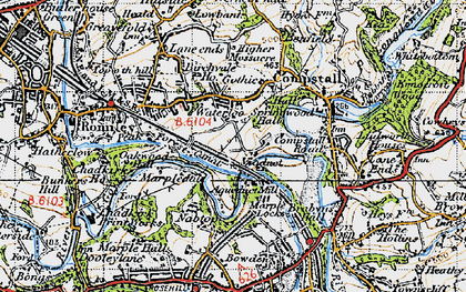 Old map of Cherry Tree in 1947