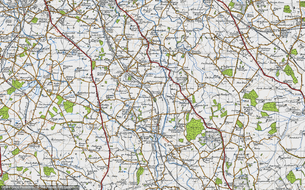 Old Map of Chessetts Wood, 1947 in 1947
