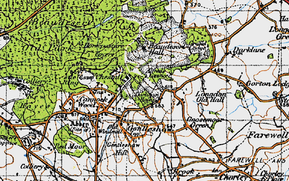 Old map of Chestall in 1946