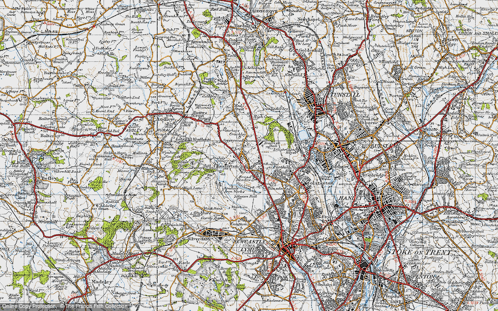 Old Map of Chesterton, 1946 in 1946