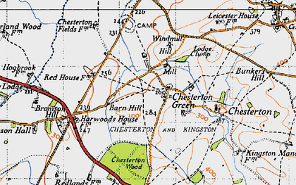 Old map of Bromson Hill in 1946