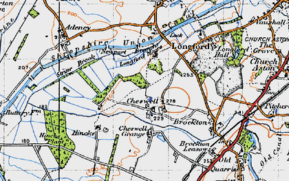 Old map of Cheswell in 1946