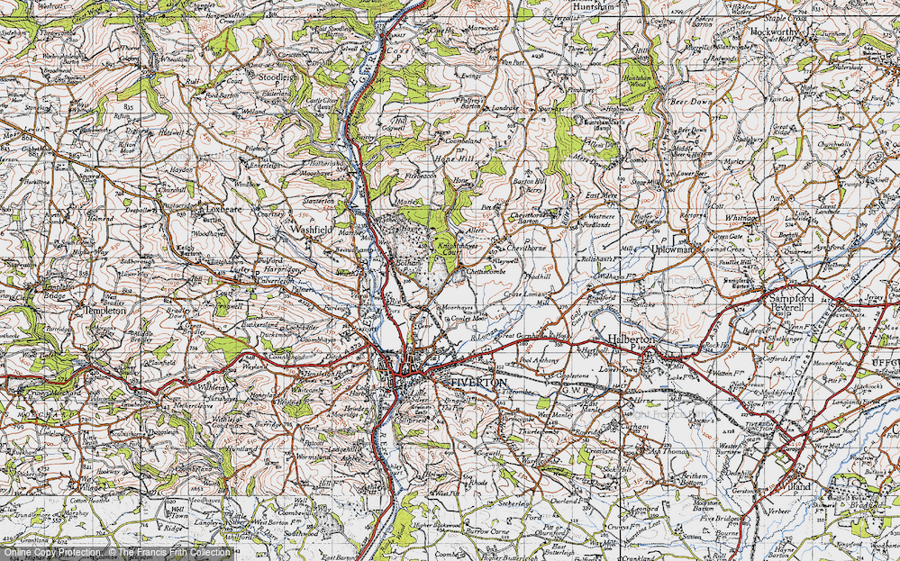 Old Map of Chettiscombe, 1946 in 1946
