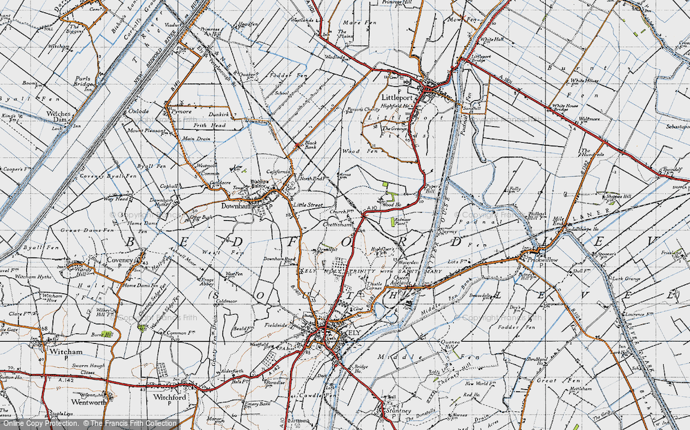 Old Map of Chettisham, 1946 in 1946