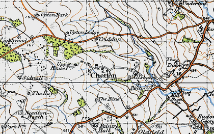Old map of Bine Cotts, The in 1947