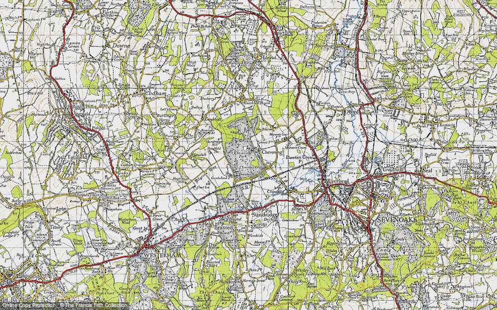 Old Map of Chevening, 1946 in 1946