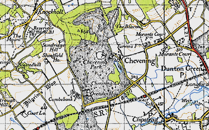 Old map of Chevening in 1946