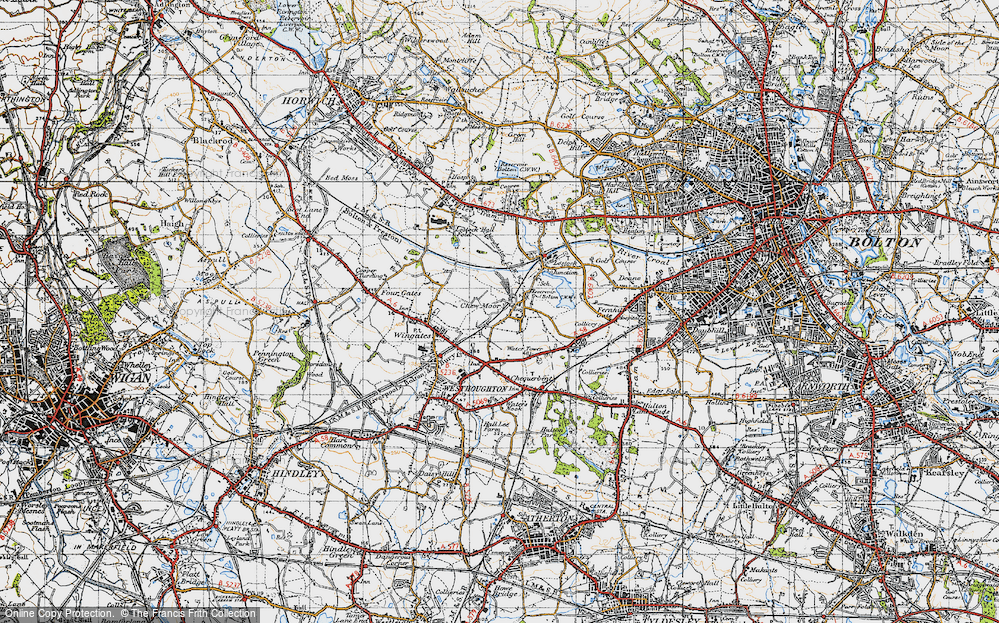 Old Map of Chew Moor, 1947 in 1947