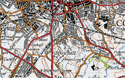 Old map of Cheylesmore in 1946