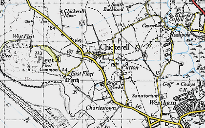 Old map of Chickerell in 1946