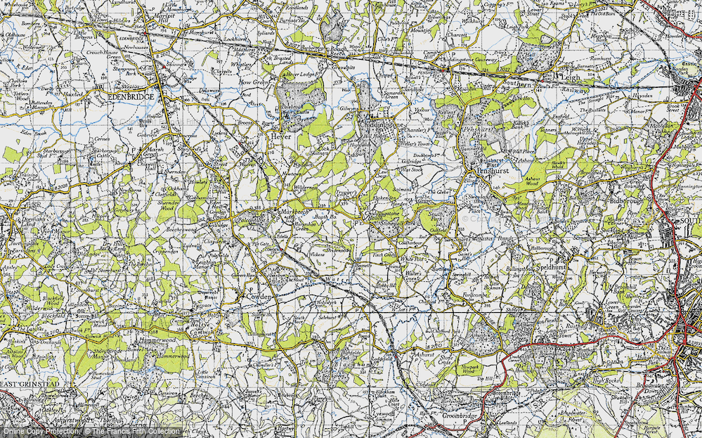Old Map of Chiddingstone Hoath, 1946 in 1946