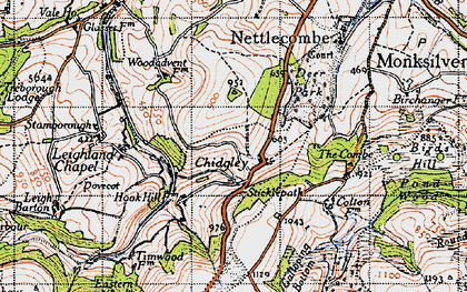 Old map of Chidgley in 1946