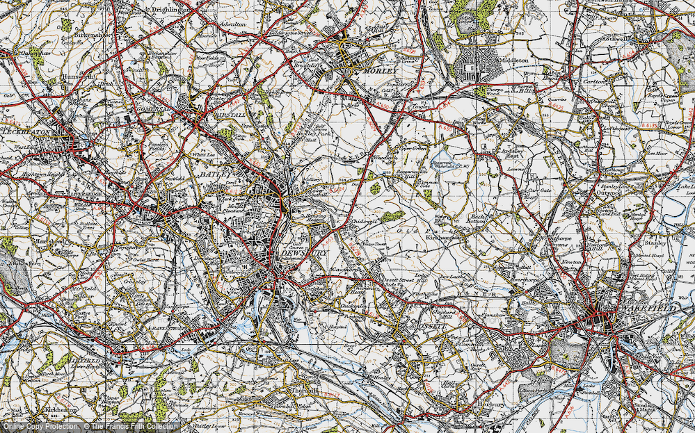 Old Map of Chidswell, 1947 in 1947