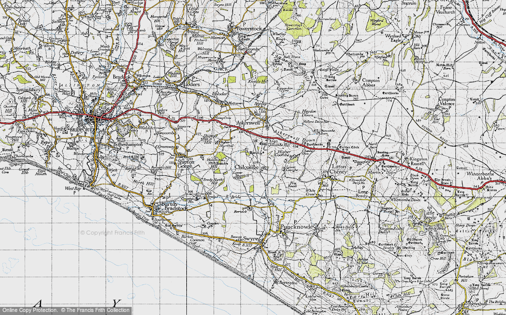 Old Map of Chilcombe, 1945 in 1945
