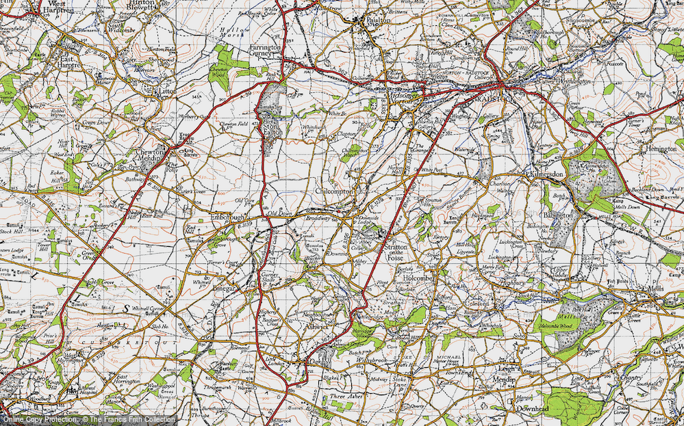 Old Map of Chilcompton, 1946 in 1946