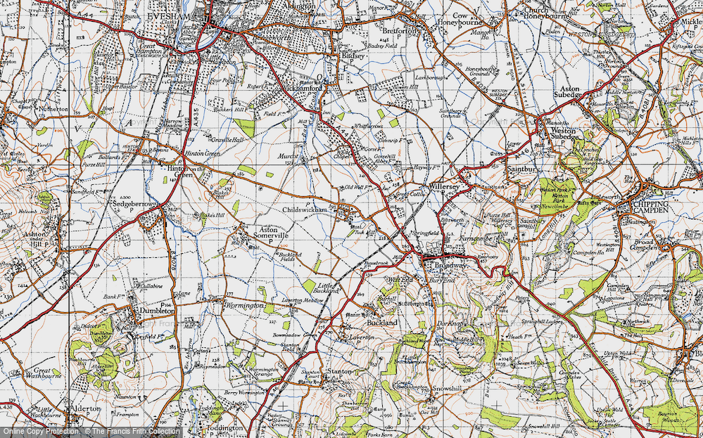 Old Map of Childswickham, 1946 in 1946