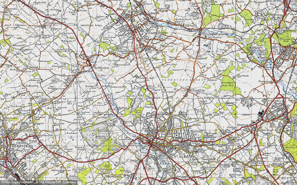 Old Map of Childwick Green, 1946 in 1946